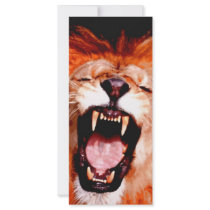 Lion Roaring rack cards