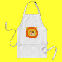 Lion Says Yummy!! cartoon cooking apron