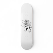 lion skate board deck