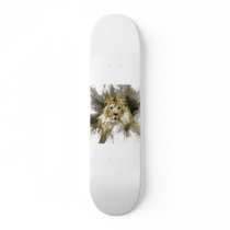 lion skate deck
