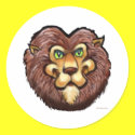Lion stickers by FunGraphix Lion stickers