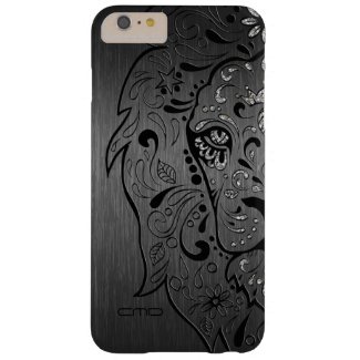 Lion Sugar Skull On Gray Background Barely There iPhone 6 Plus Case