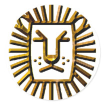 LION SUNBURST stickers by WildOnes LION SUNBURST stickers
