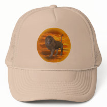 Lion Sunset Trucker Hat