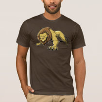 artsprojekt, lion, africa, cat, wild, animal, T-shirt/trøje med brugerdefineret grafisk design