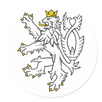 Lion theech Republic, Czech stickers