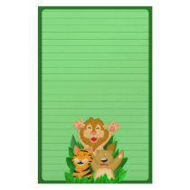 Lion Tiger and Bear Stationery (Ruled)