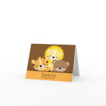 Lion, Tiger & Bear Thank You Note Card