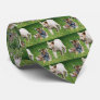 Lion & tiger cubs at play neck tie