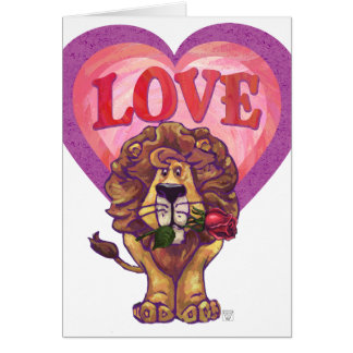 Lion Valentine Cards | Zazzle