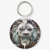 Lion Water Fountain Keychain