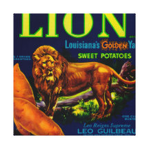 Lion Yam LabelSunset, LA Gallery Wrapped Canvas