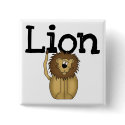 Lion Zoo Animal buttons by toddlersplace Lion Zoo Animal buttons