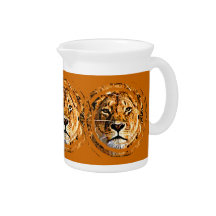 LIONESS FACE Pitcher