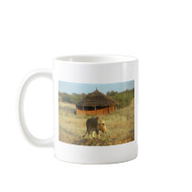 Lioness in Namibia Africa Mugs