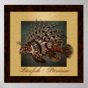 Lionfish reef fish prints, posters, wall hangings