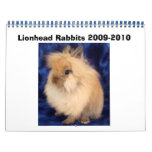 Lionhead Rabbits 2009-2010 Wall Calendars