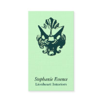 Lionheart Ornament Evergreen business cards