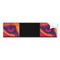 Lions Eye in Red Bumper Stickers