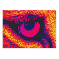 Lions Eye in Red Business Card Template