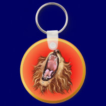Lion's Face Keychain