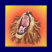 Lion's Face Magnet