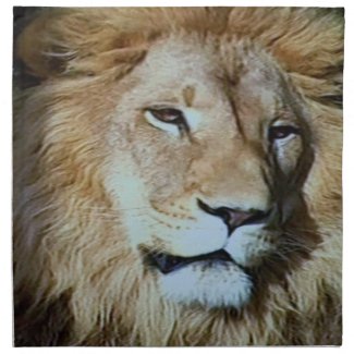 Lions face mojo_napkin
