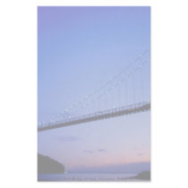 Lions Gate Bridge, at dusk, Vancouver, British Col Personalized Stationery