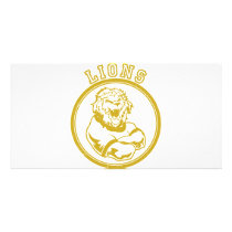 Lions Mascot photo cards