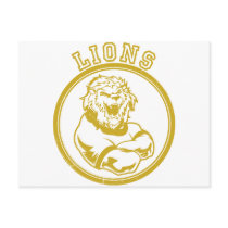 Lions Mascot postcards by CustomSportsTshirts Lions Mascot postcards