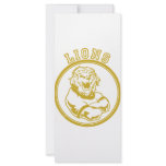 Lions Mascot Custom Rack Cards