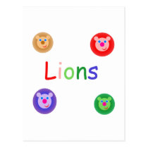 lions postcards