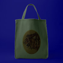 Lion's Profile Framed Bag