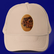 Lion's Profile Framed Hat