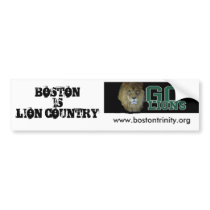 Lions Sign, BOSTONISLION COUNTRY, www.bostontri... bumper stickers by rlinet Lions Sign, BOSTONISLION COUNTRY, www.bostontri... bumper stickers