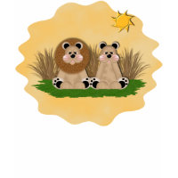 Lion Couple by JenniesDesigns