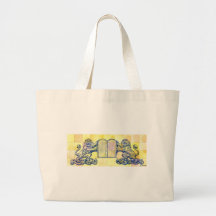 Lions with Ten Commandments Tablets Tote Bag