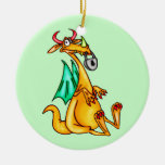 Lip Locked Dragon Christmas Ornaments