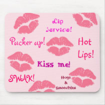 "Lip Service" Mouse Pad mousepads