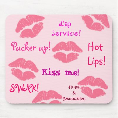 "Lip Service" Mouse Pad by Juana42
