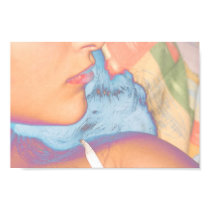lip stick girl (blue hair) posters by JoJy45 lip stick girl (blue hair) posters