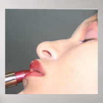 lip stick girl posters