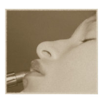 Lip stick girl (sepia) posters by JoJy45 Lip stick girl (sepia) posters