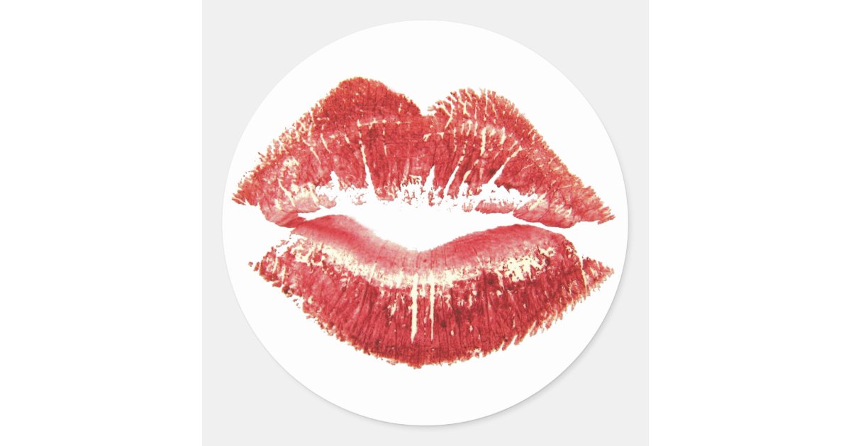 Lip Stick Sexy Lips Stickers Zazzle 0708