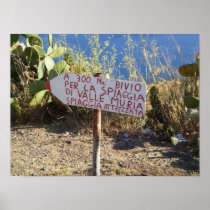 Lipari Roadside Sign Posters