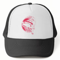 LIPS and CROSS hats by nassosvakalis LIPS and CROSS hats