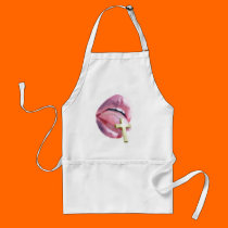 LIPS and CROSS on CHAIN aprons
