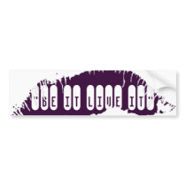 Lips Bumper Sticker bumper stickers