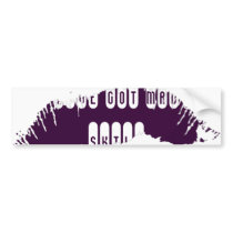 Lips Bumper Sticker bumper stickers by OrionAdvertising Lips Bumper Sticker bumper stickers