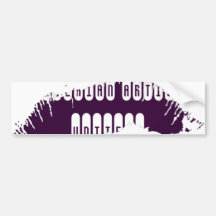 Lips Bumper Sticker